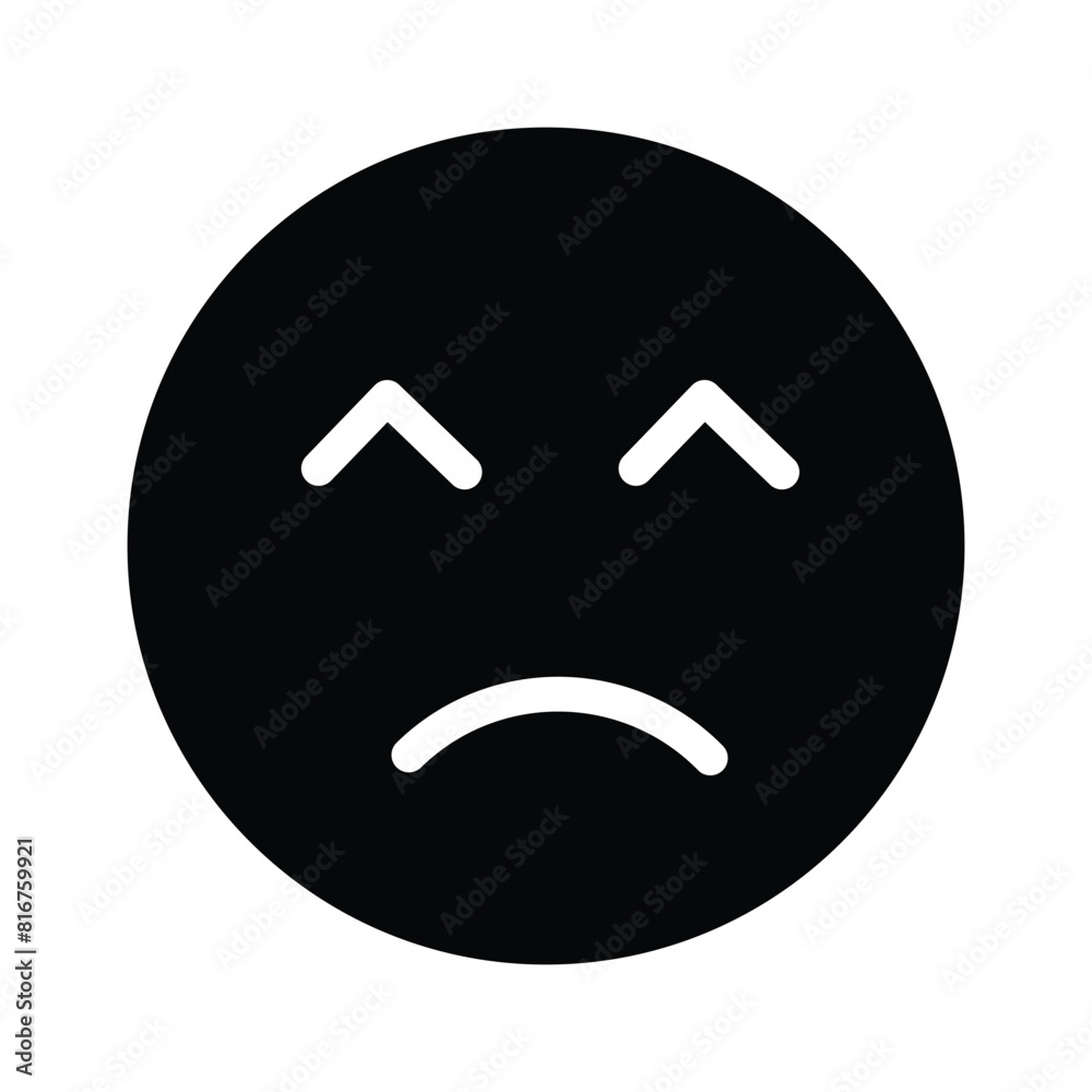 Get this amazing icon of frustrated emoji, premium vector Get this amazing icon of frustrated emoji, premium vector