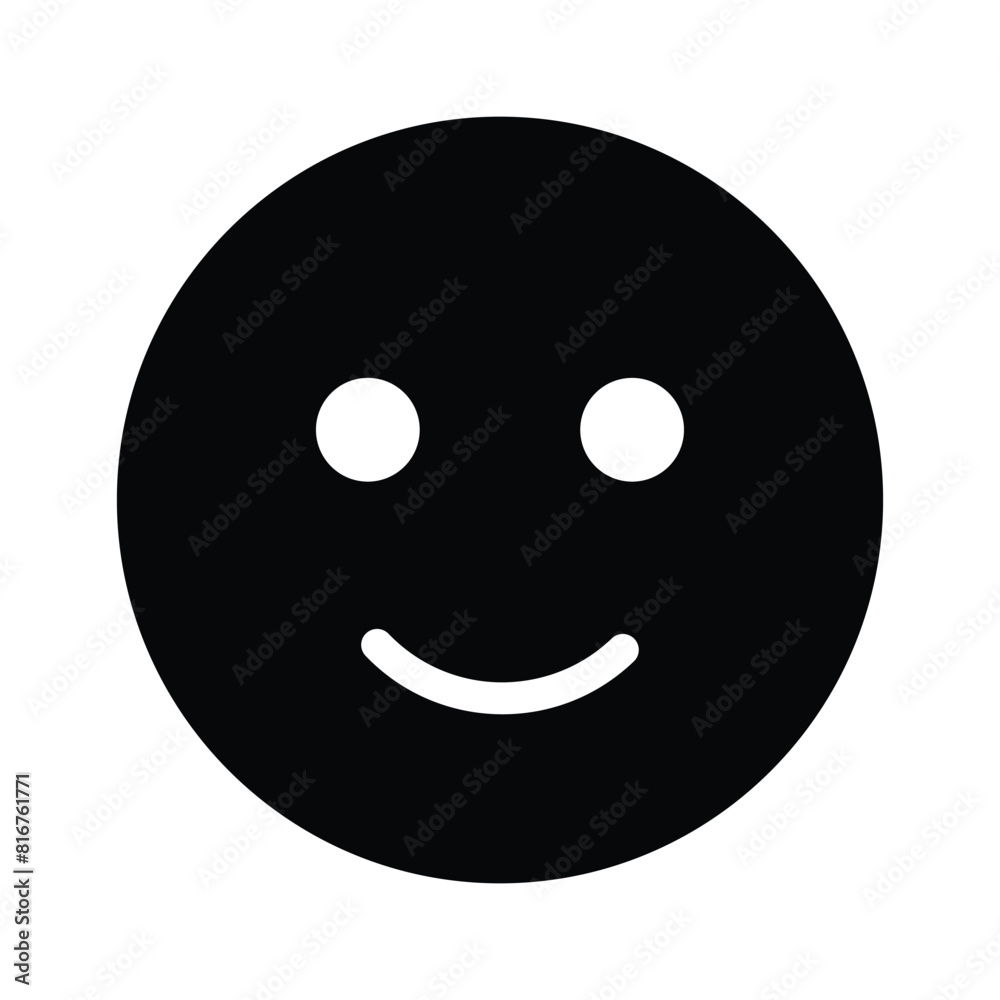 Creative vector of happy face emoji in modern style Creative vector of happy face emoji in modern style