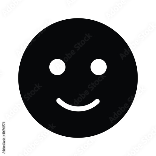Creative vector of happy face emoji in modern style
