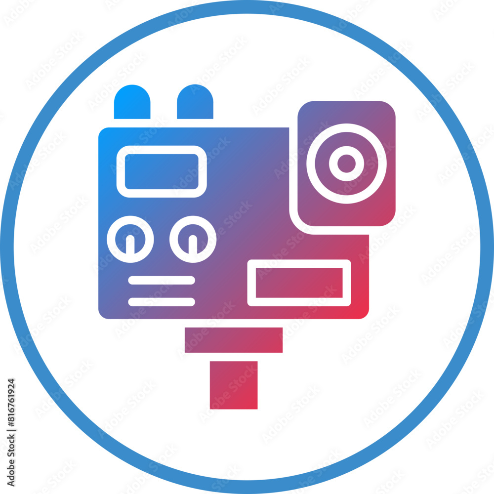 Vector Design Action Camera Icon Style Vector Design Action Camera Icon Style