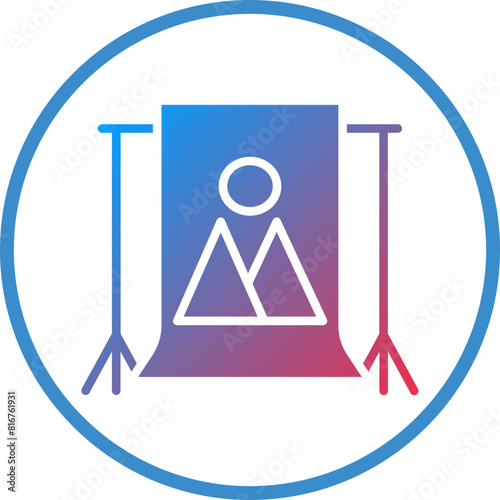 Vector Design Camera Backdrop Icon Style