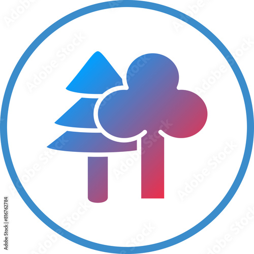 Vector Design Forest Icon Style