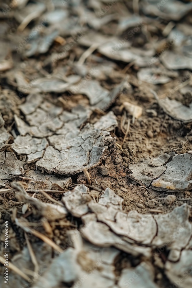 Detailed close up of a piece of dirt on the ground. Suitable for environmental or nature themes Detailed close up of a piece of dirt on the ground. Suitable for environmental or nature themes