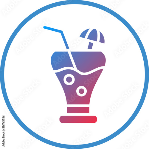 Vector Design Pina Colada Icon Style
