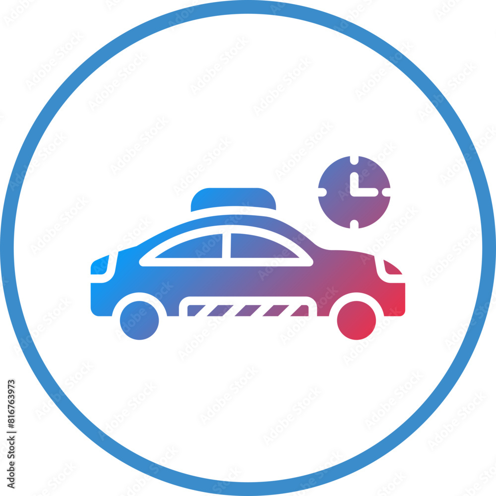 Vector Design Busy Taxi Icon Style Vector Design Busy Taxi Icon Style