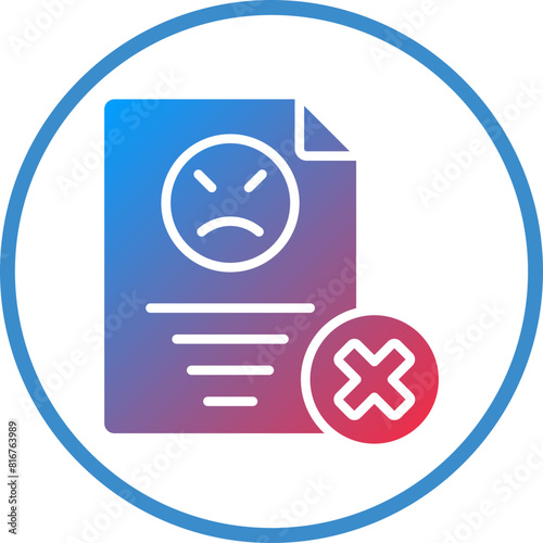 Vector Design Complaint Icon Style