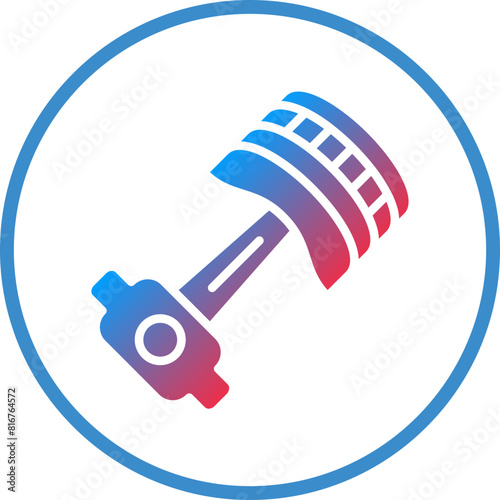 Vector Design Piston Icon Style