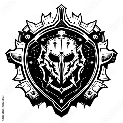 Forged Legacy: Distinct Logo for Armorer Artificers in Dungeons & Dragons Adventures! Perfect for Branding, Character Sheets, and Tabletop Innovation. Craft Your Legacy Today