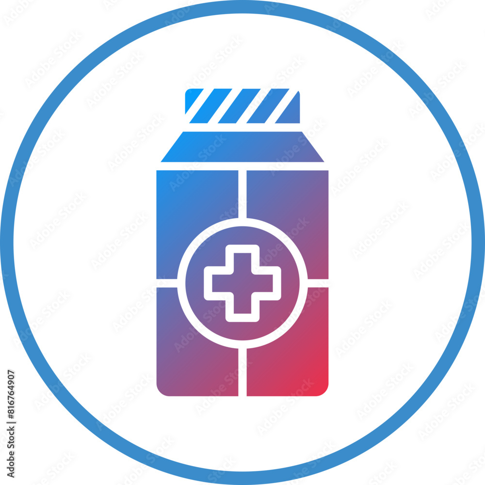 Obraz premium Vector Design Pills Bottle Icon Style