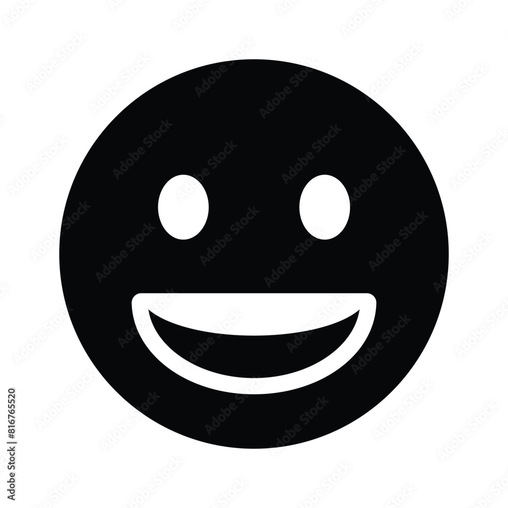 An editable icon of laughing emoji, easy to use and download An editable icon of laughing emoji, easy to use and download