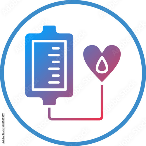 Vector Design Blood Transfusion Icon Style