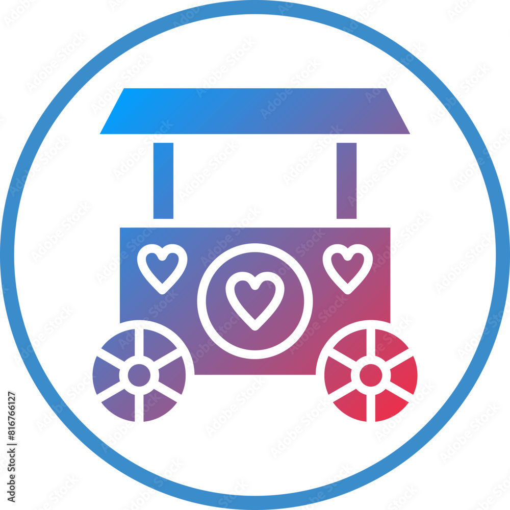 Vector Design Donation Stall Icon Style Vector Design Donation Stall Icon Style
