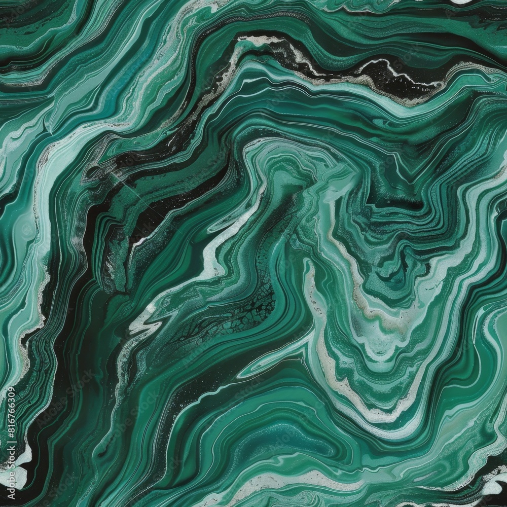 Obraz premium Abstract Emerald Green Malachite Texture Background