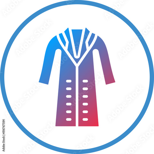 Vector Design Long Coat Icon Style