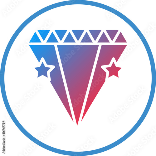 Vector Design Diamonds Icon Style