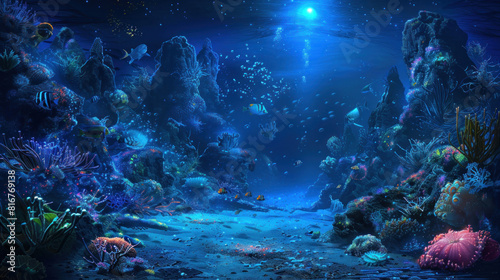 Discover the hidden wonders of the deep sea in our vast undersea collection  where bioluminescent creatures  bizarre deep-sea fish  and otherworldly landscapes await exploration.