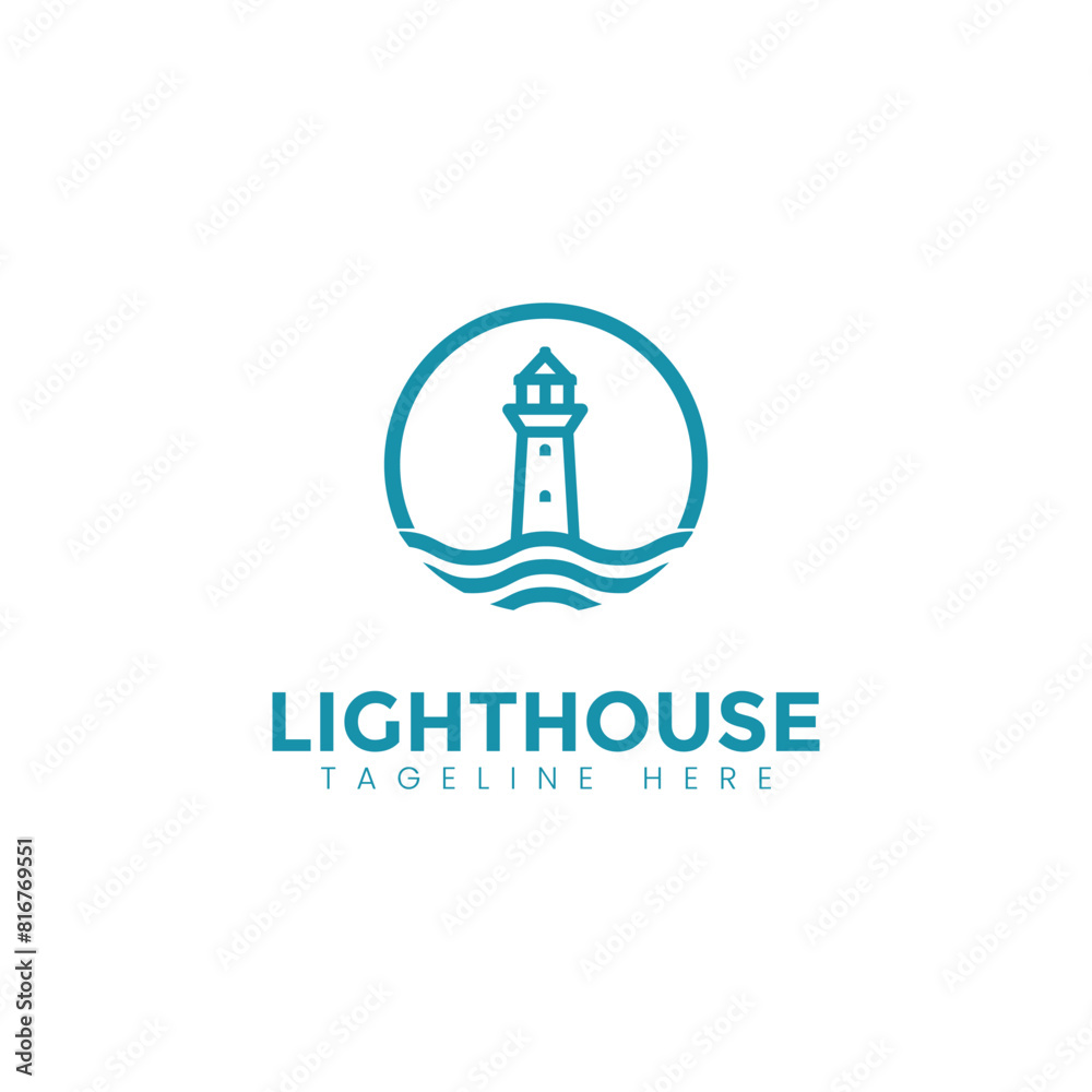 light house logo concept illustration light house logo concept illustration