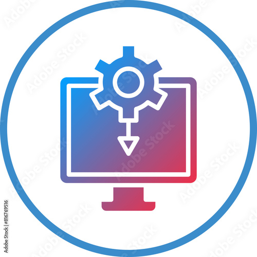 Vector Design Drivers Installation Icon Style