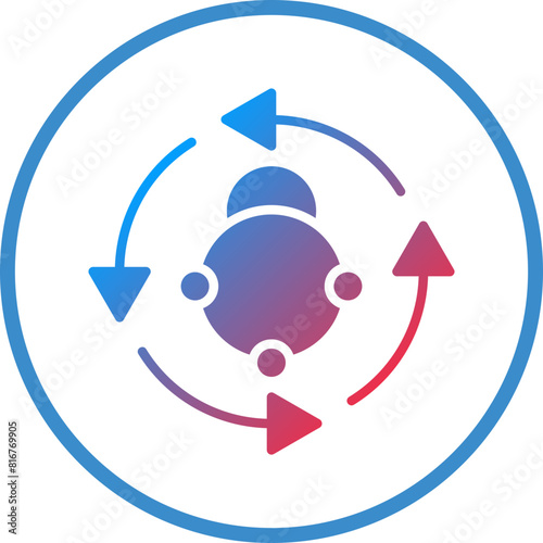 Vector Design Metabolism Icon Style