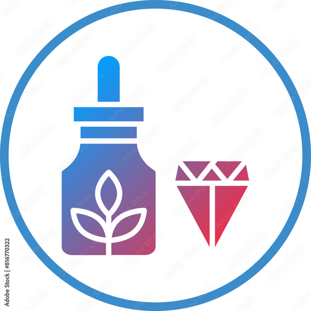 Vector Design Cbd Crystals Icon Style Vector Design Cbd Crystals Icon Style