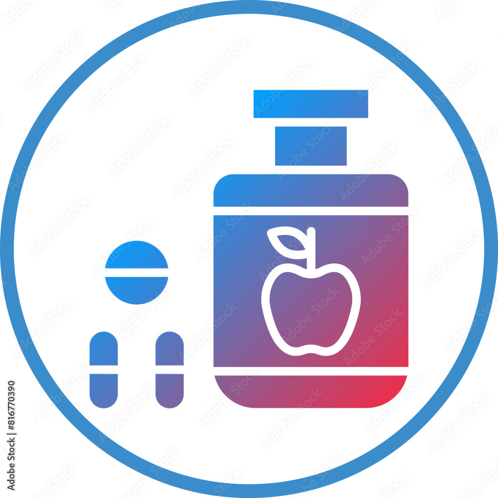 Vector Design Dietary Food Supplements Icon Style Vector Design Dietary Food Supplements Icon Style