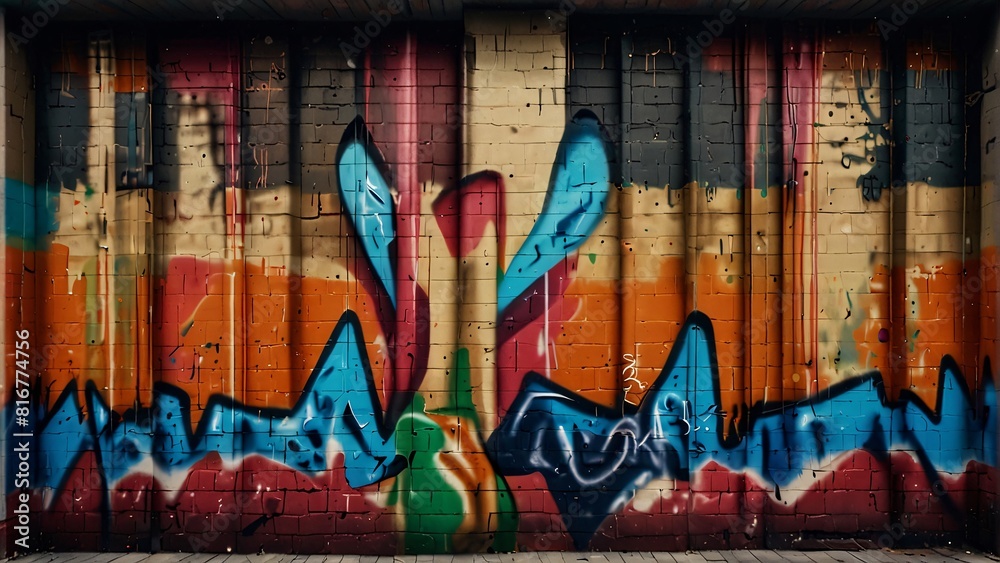 Obraz premium graffiti wall abstract background