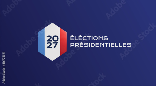 icône vote élections présidentielles françaises 2027 photo