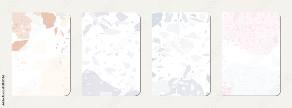 School notebook cover design. Terrazzo abstract School notebook cover design. Terrazzo abstract