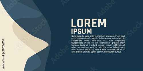 A blue and white background with the words. The background has a wave-like pattern, giving it a modern and artistic feel