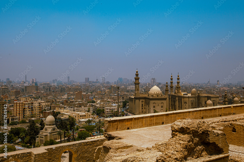 Naklejka premium View over Cairo in Egypt