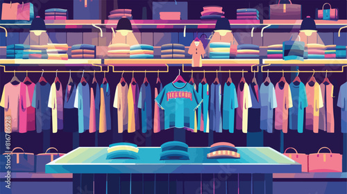 Clothes Shop Costume shirt Fashion Store Vector style photo