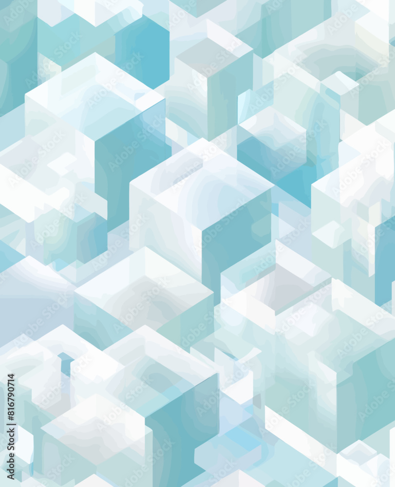 a blue and white abstract background with cubes a blue and white abstract background with cubes