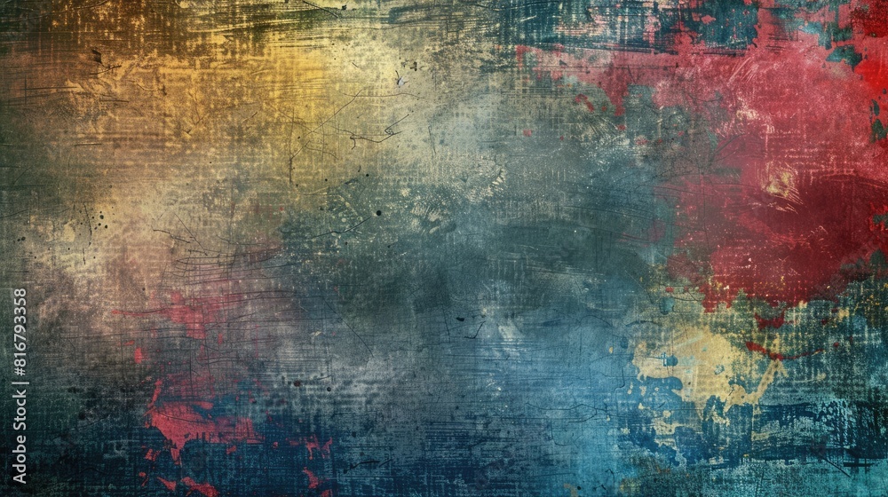 Background with a grungy colorful and textured design Background with a grungy colorful and textured design