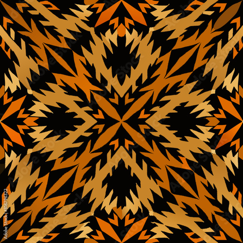 vector modern black brow navajo ikat dot geometric grunge seamless patterns close up Detail weaving thread set