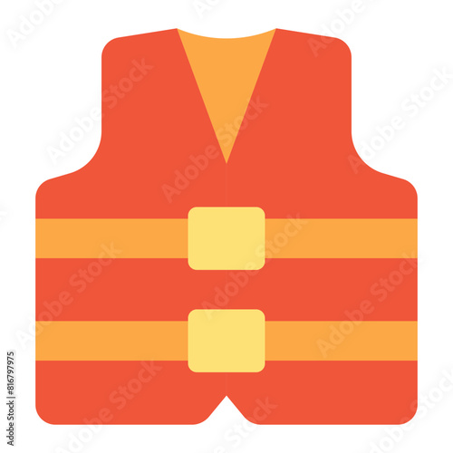 Live Vest flat icon