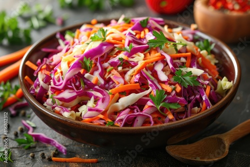 Cabbage salad coleslaw in a bowl