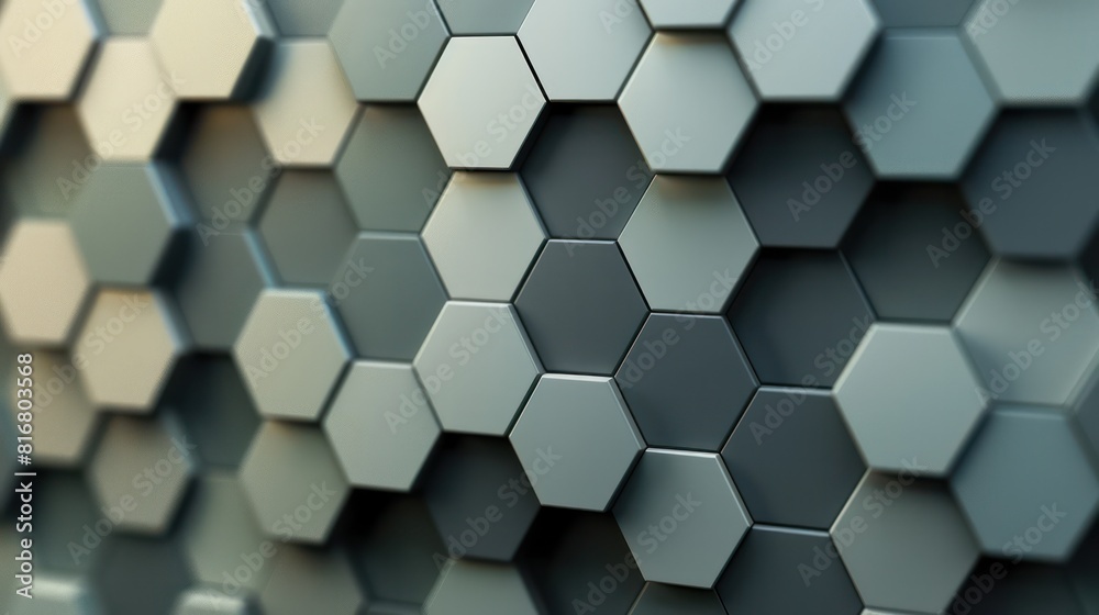 A close up of a wall with hexagonal shapes A close up of a wall with hexagonal shapes