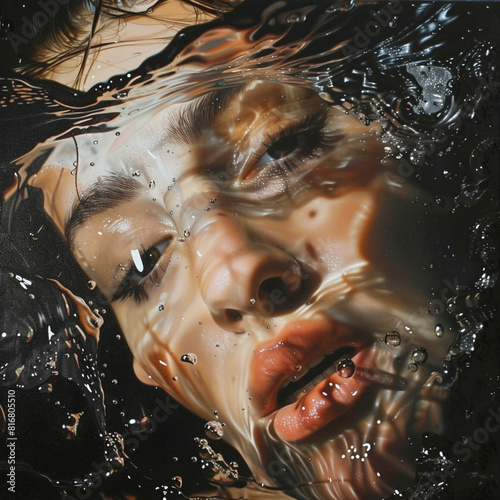 women in the water, Generative AI