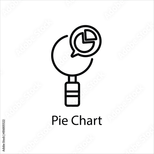Pie Chart Vector icon