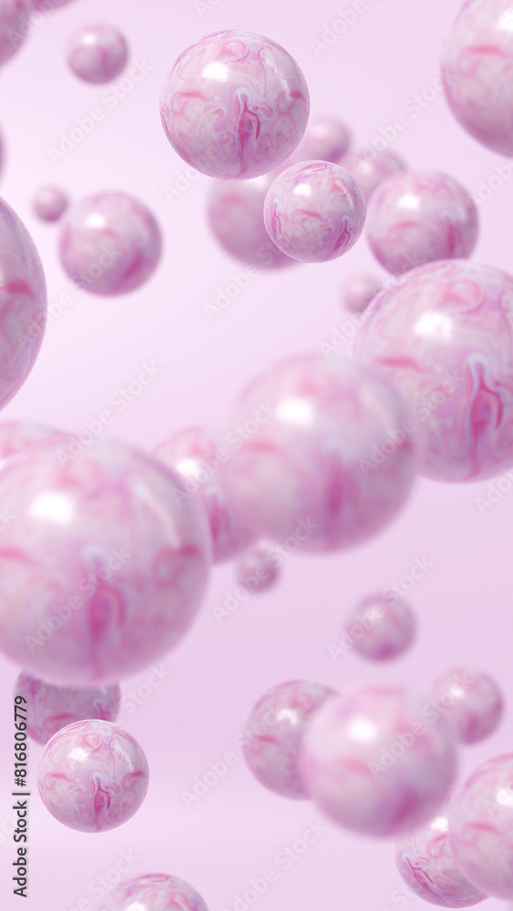 Abstract pink marble bubble gum balls background Abstract pink marble bubble gum balls background