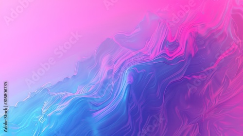 A pink and blue background with a wave of purple and blue