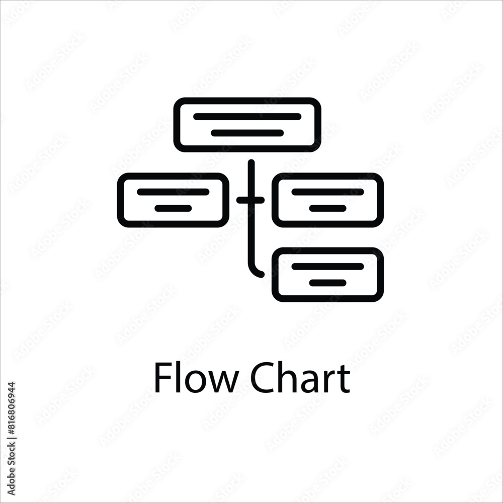 Flow Chart Vector icon Flow Chart Vector icon