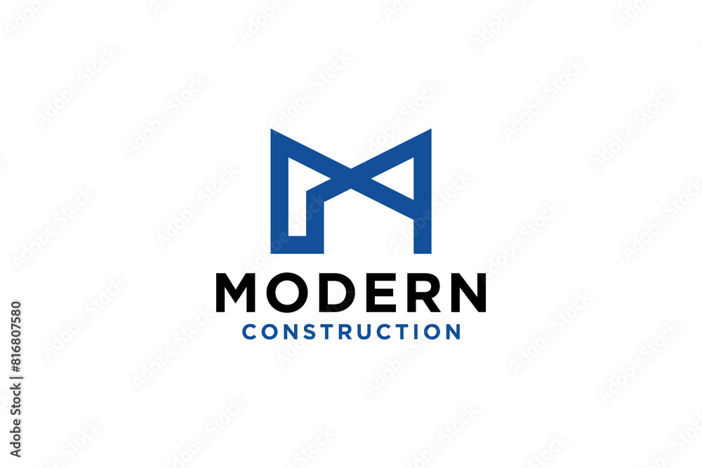 Modern M letter logo m abstract logo design. Modern M letter logo m abstract logo design.