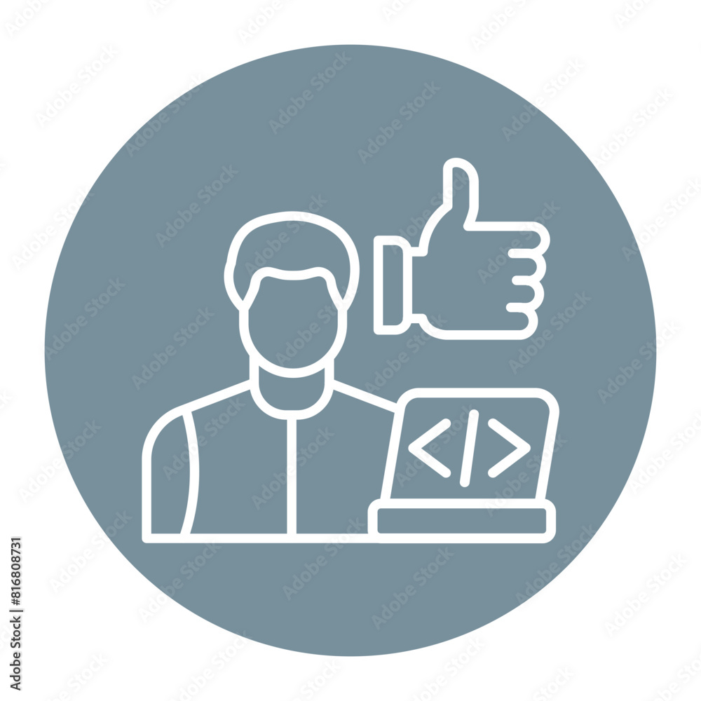 User Experience vector icon. Can be used for No Code iconset. User Experience vector icon. Can be used for No Code iconset.