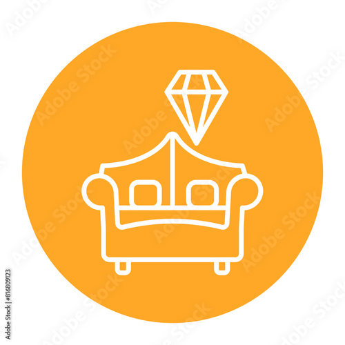 Luxury vector icon. Can be used for Comfort iconset.