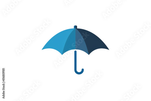 Blue Umbrella Logo on White Background
