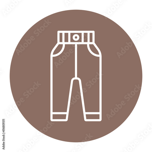 Sweatpants vector icon. Can be used for Comfort iconset.