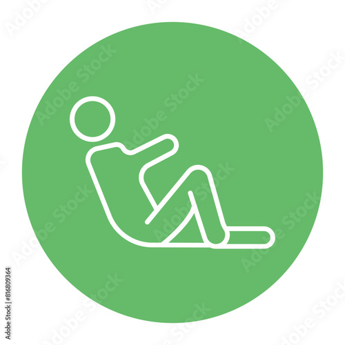Lying Down vector icon. Can be used for Comfort iconset.