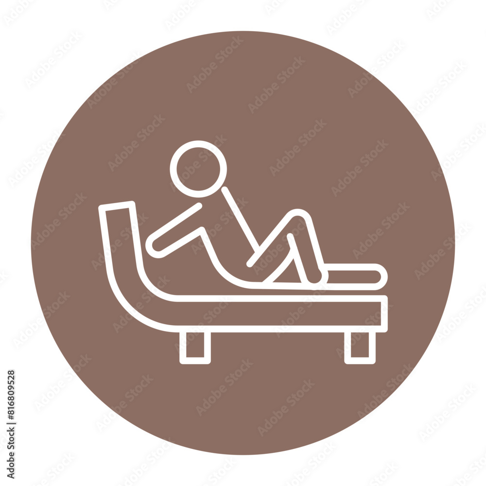 Relaxation vector icon. Can be used for Comfort iconset.