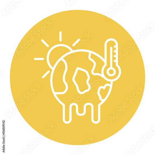 Warm vector icon. Can be used for Comfort iconset.